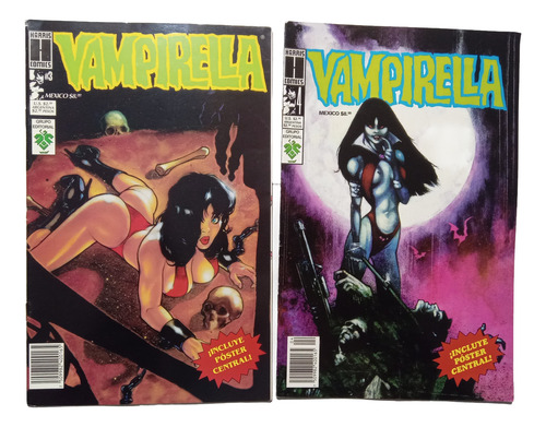 12 Revistas Vampirella N° 1 Al N° 12. Edit Harris Comics (Usado)