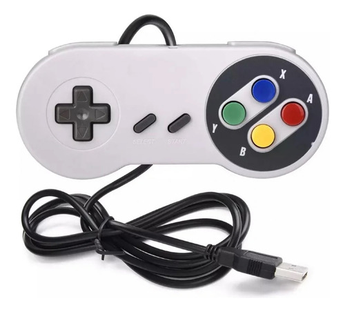 6 Controles Joystick Conexão Usb Compatíveis Com Computador Cor Cinza