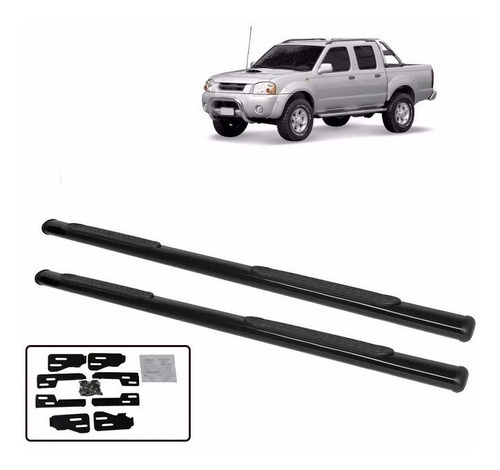 Estribo Nissan Frontier Cd Oblongo Preto 2003 A 2007  