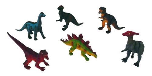 Dinosaurios Prehistóricos X 6 Unidades 15 Cm Oferta!