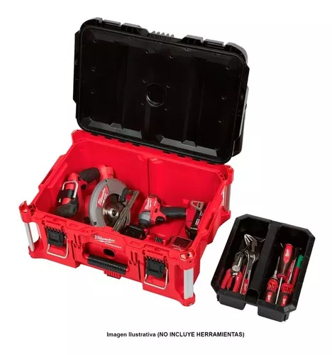 Caja Para Herramientas Milwaukee 48-22-8425 Grande Color Rojo/Negro