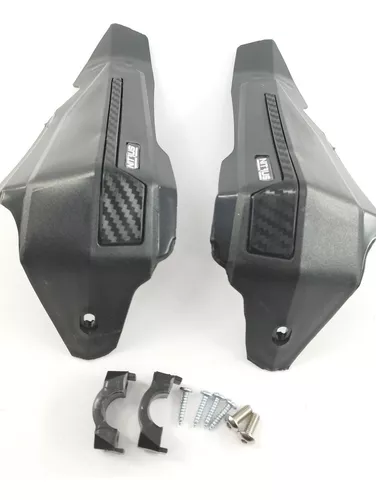 CubreManos Hand Saver Moto Pulsar 180 Cortavientos Protector - Negro