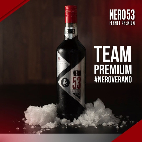 Imagen 4 de 10 de Fernet Premium Nero 53 Clásico Caja X 6 X 750ml.