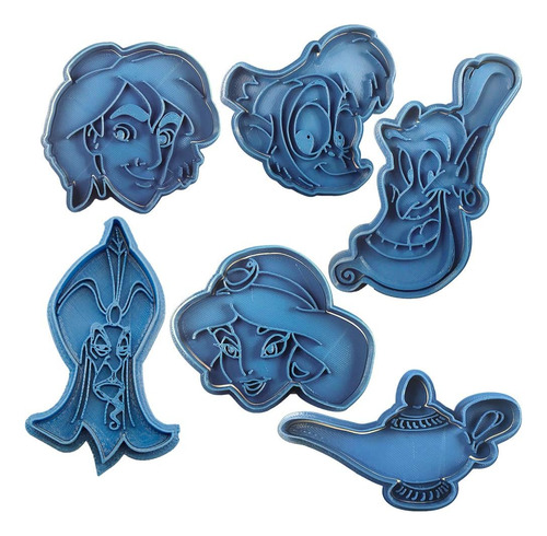 Cuticuter Aladdin Pack - Cortador De Galletas, Color Azul