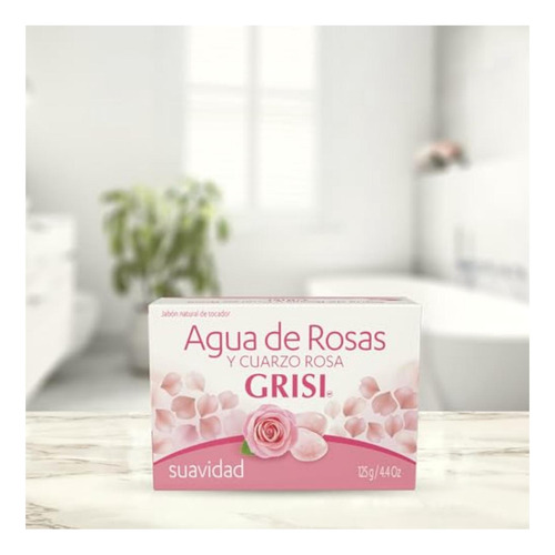 Grisi, Jabón De Tocador, Agua De Rosas Y Cuarzo Rosa |