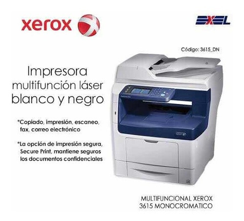 Copiadora Xerox 3615 Workcentre Multifuncional