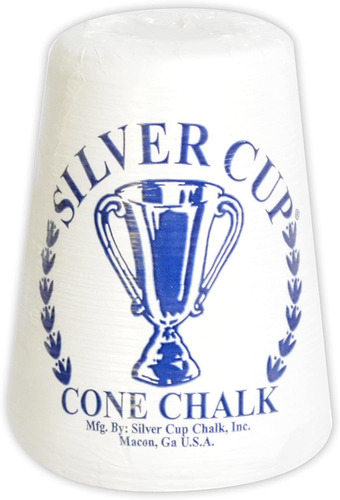 Hathaway Silver Cup Cone Talc Chalk, White