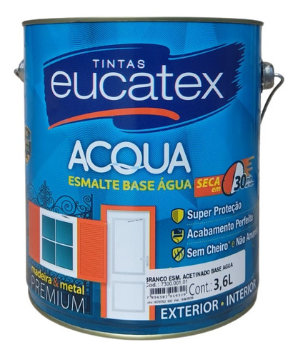 Esmalte Sintetico Base Agua 3.6 Lts Eucatex