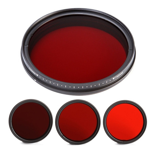 Filtro Infra - Vermelho Para Qualquer Lente Com Boca De 55mm