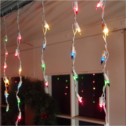 Juego De 300 Luces De Carámbano Multicolor Para Ventana Que 