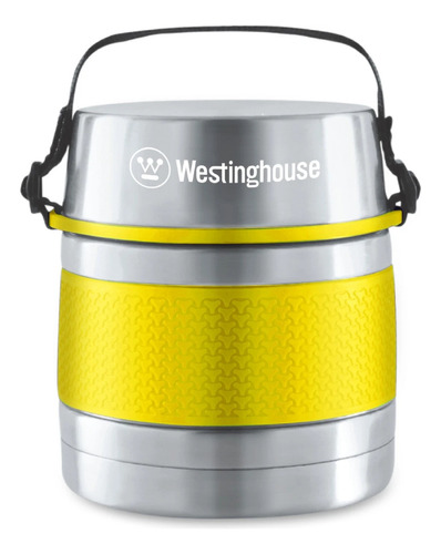 Contenedor De Alimentos Westinghouse Acero Inoxidable 750ml Color Amarillo