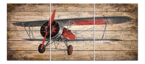 Conipit Pintura De Aviones De Helice De Avion, Arte De Pared