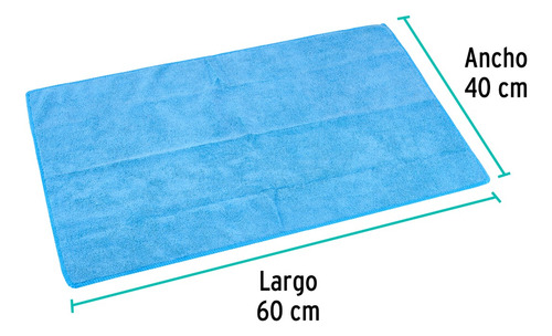 Kit 5 Toallas De Microfibra De 40x40cm, Klintek