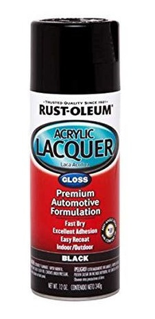 Pintura Aerosol Automotriz Laca Acrilica Negra Rust Oleum