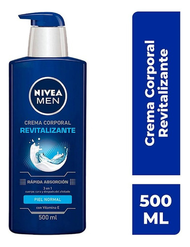 Crema Corporal Revitalizante Nivea Men Con Vitamina E 500 Ml