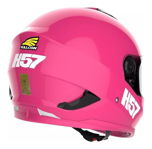 Casco para moto integral Halcon H57 rosa