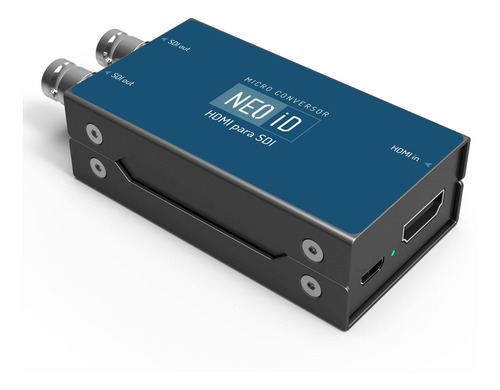 Mini Conversor Neoid Hdmi Para Sdi Cor Azul 110v/220v