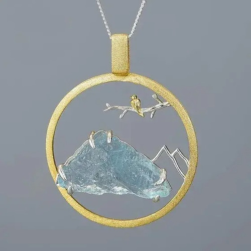 Imagen 4 de 4 de Dije De Pajarito Y Druza En Plata .925