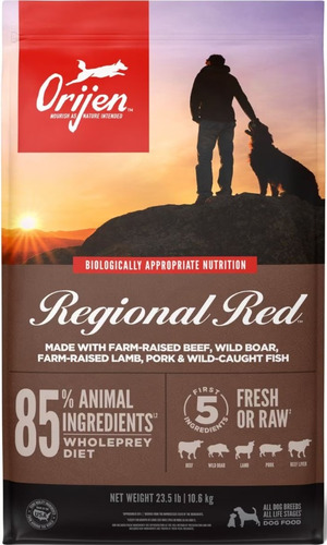 Alimento Orijen Regional Red Perro Todas Las Edades 10.6 Kg