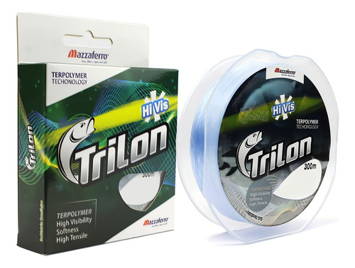 Linha D Pesca Mazzaferro Trilon Hi-vis 0.40mm (300 Metros)