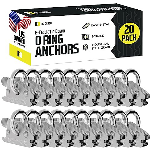 Dc Cargo - E Track O Ring Tie Down Anchors (paquete De ...