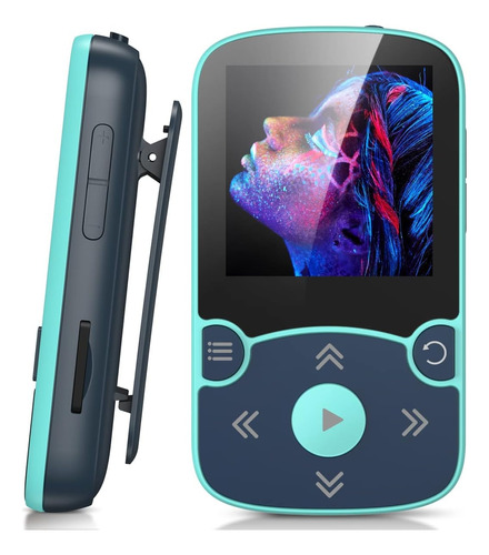 Reproductor Mp3 De 64 Gb Con Clip, Agptek Bluetooth 5.3 Sin