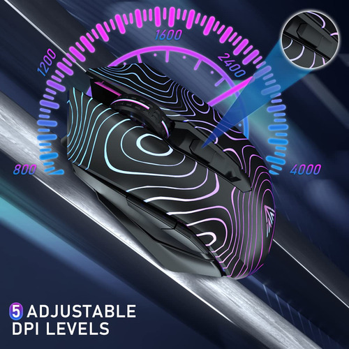Mouse Sem Fio Para Jogos Solakaka Sm10 Rgb Tri-modes Bt5.0