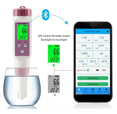 Medidor De Temperatura Orp Ec Tds, Medidor De Salinidad S.g