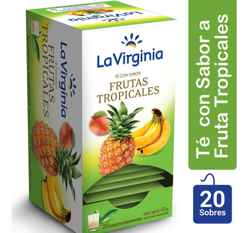 La Virginia Te Con Sabor A Frutas Tropicales X  20 Saquitos