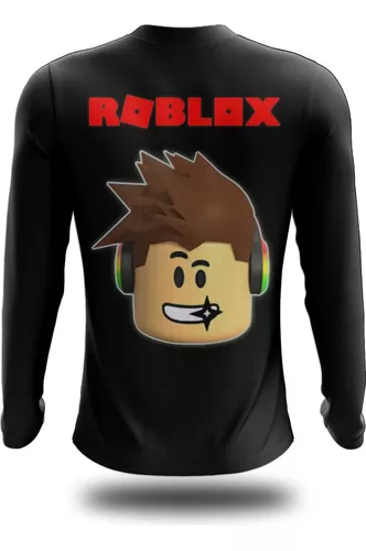 Camiseta Manga Comprida Roblox Jogo Avatar Masculino 3