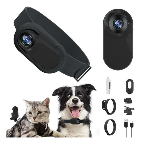 Camara Collar Perro Y Gato Con Cámara De Acción Hd 1080p,