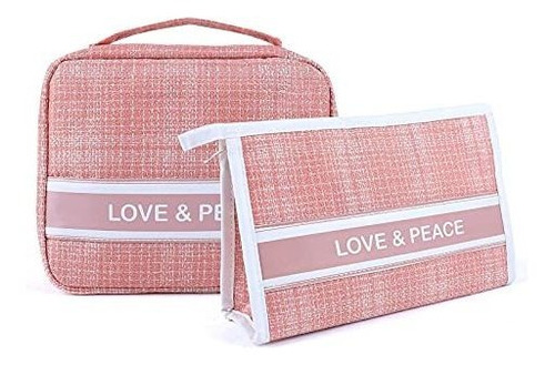 Bolsas Y Estuches - Cosmetic Bags For Women, 2 Pack Cute Tra
