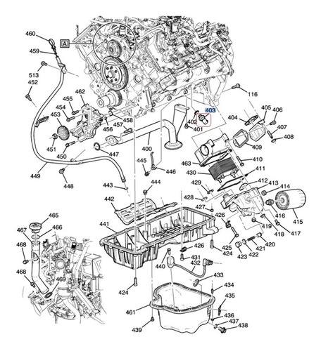 Bulbo Presion Aceite Cadillac Escalade Esv 6.2l V8 2011