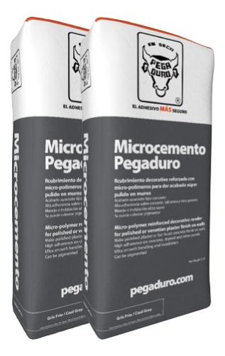 Microcemento - Paquete De 2 Bultos