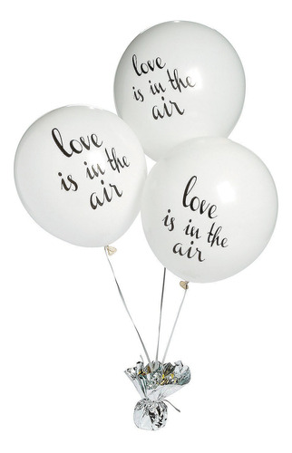 Globo Latex Diseño Amor Aire 24 Unidad Para Boda Decoracion