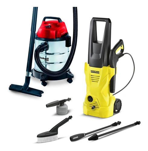 Hidrolavadora Karcher 1200 W + Aspiradora Solpadora Einhell