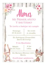 Comprar Invitacion Digital Cumpleaños Animales Del Bosque 