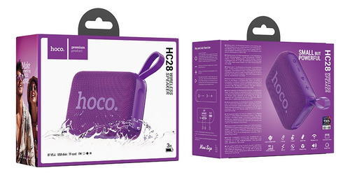 Hoco Hc28 Bocina Altavoz Deportiva Inalámbrica Impermeable Color Violeta