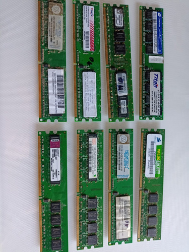 Pack X8 Memorias Ram Ddr2 1gb - Garantia