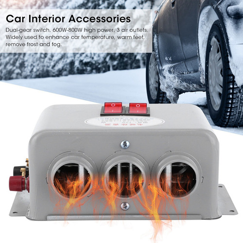 Calentador De Coche Compacto 12v 3 Agujeros 600w800w Inviern