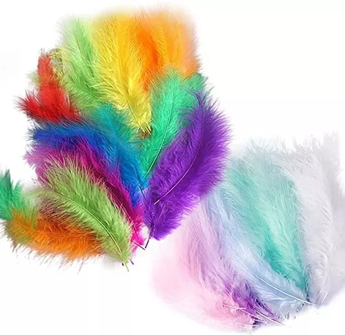 Plumas De Colores Para Manualidades, Manualidades De Turqu&.