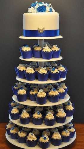 Torre De Cupcakes + Torta Para Eventos-casamientos