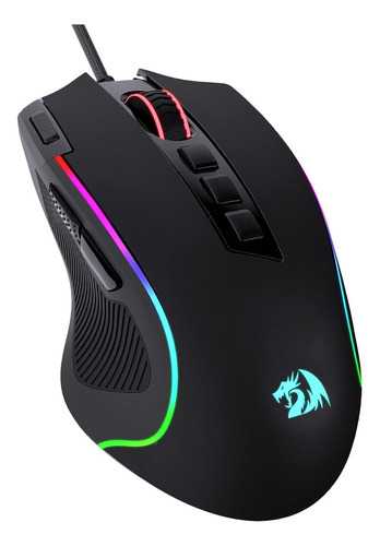 Mouse Gamer Redragon M612 Predator Rgb, 8000 Dpi  11 Botones