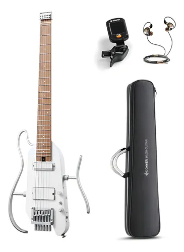 Guitarra Portátil Donner Hush-x Pro Com Efeitos Branca | MercadoLivre