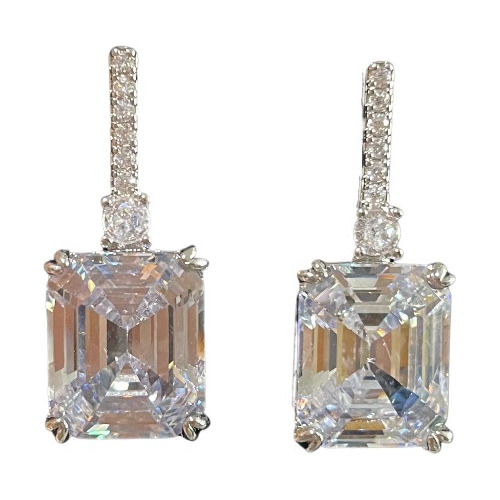 Aretes Brillantes Piedras Cristal Elegantes Boda Fiesta