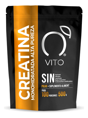 Creatina Monohidratada De Alta Pureza | Polvo | 500 G | Vito