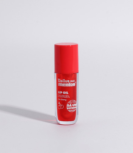 Lip Oil Plump - Dailus Feat. Mentos 4ml Acabamento Brilhante Cor Ice Cherry