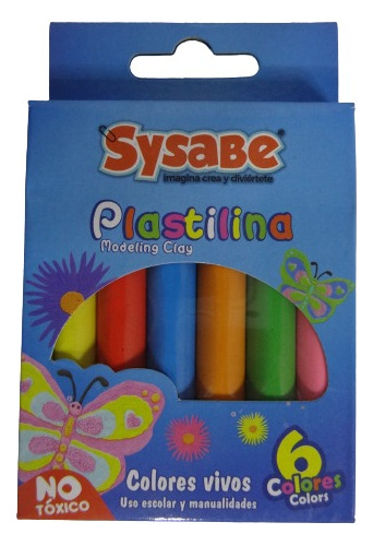 Set 02 Plastilina Sysabe ( 06 Colores )