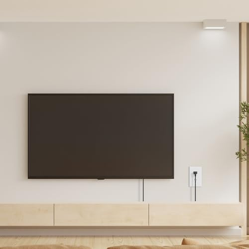 Pack De Cable De Poder De 30 Ft Para Tv - L-shaped 90