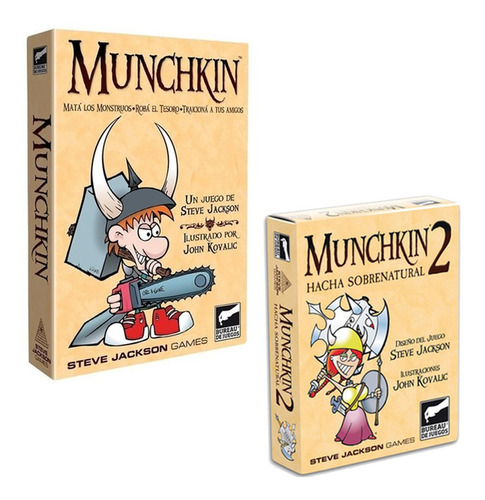 Munchkin + Expansion Munchkin 2 Bureau De Juegos Original